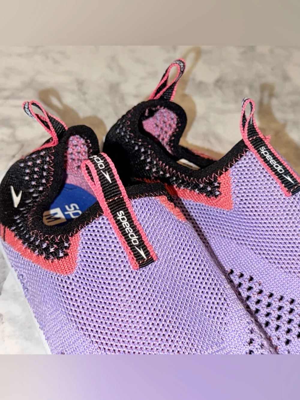 Speedo Junior Girls' Surf Strider Water Shoe, Lavender/Pink 2/3Y